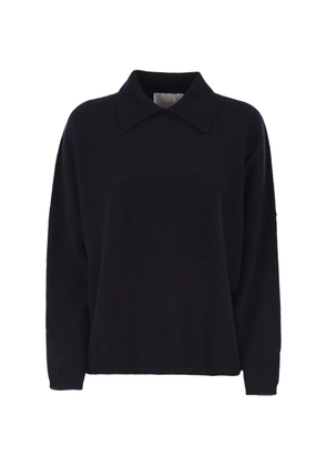 Vanisè cashmere polo top - Blue