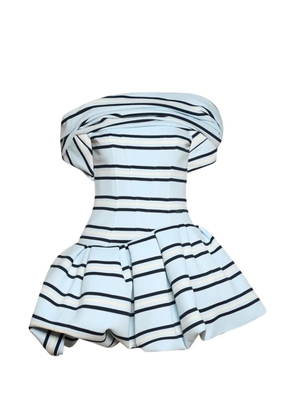 Natasha Zinko Polo striped bubble-skirt dress - Blue