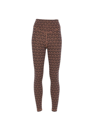 The Upside Castilla geometric-pattern leggings - Brown