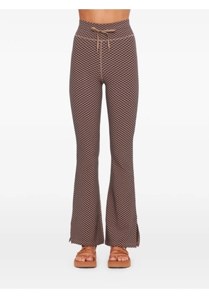 The Upside Florence houndstooth track pants - Brown