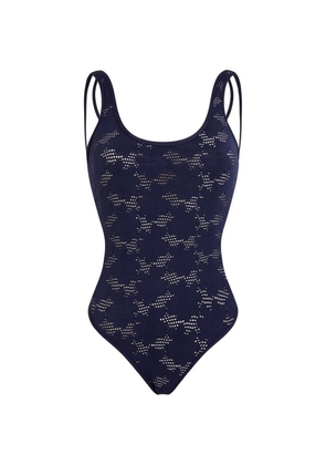 Vilebrequin logo-tag swimsuit - Blue