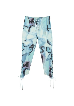 Collina Strada Baneberry lace-up trousers - Blue