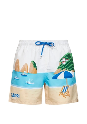 MC2 Saint Barth printed swim shorts - White