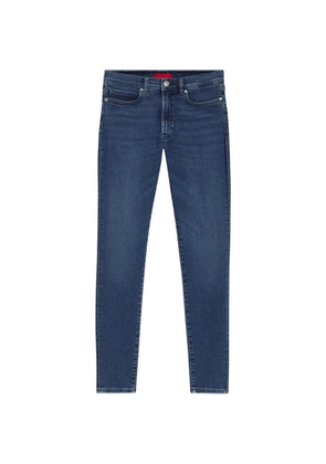 HUGO logo-patch skinny jeans - Blue
