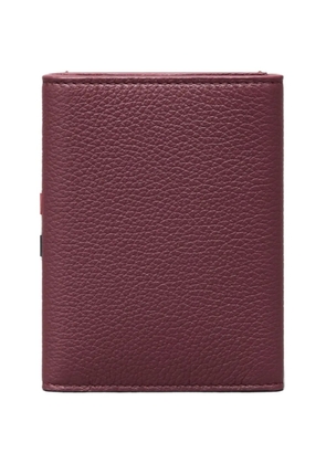 Thom Browne pebble-grain trifold wallet - Red