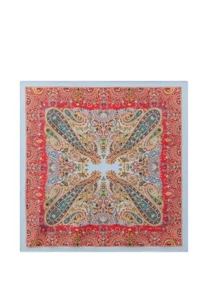 ETRO paisley-print silk pocket square scarf - Red