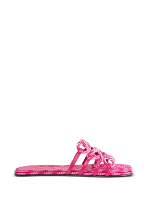 LOEWE Petal Anagram embroidered sandals - Pink