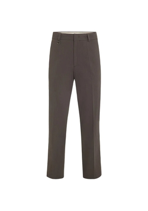 Paolo Pecora pleated loose-fit chino trousers - Brown