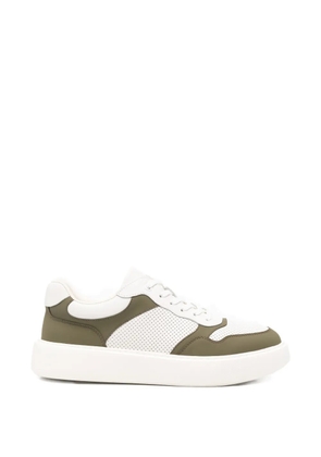 SERGIO MORETTI FIRENZE perforated-panel sneakers - Green