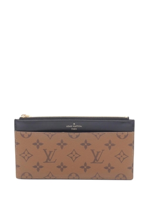 Louis Vuitton Pre-Owned 2021s Perth Monogram Reverse long wallet - Brown