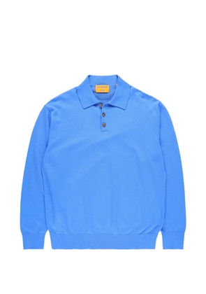 Guest In Residence Allday elbow-patch polo shirt - Blue