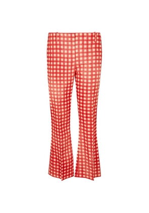 Ermanno Scervino gingham-check flared trousers