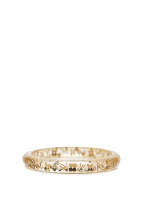 Louis Vuitton Pre-Owned 2011 Narrow Monogram Resin Inclusion Bangle costume bracelet - White