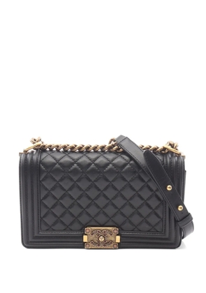 CHANEL Pre-Owned 2020-2021 Boy Chanel quilted shoulder bag - Black