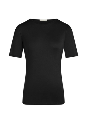 12 STOREEZ Cassiopeia silk T-shirt - Black