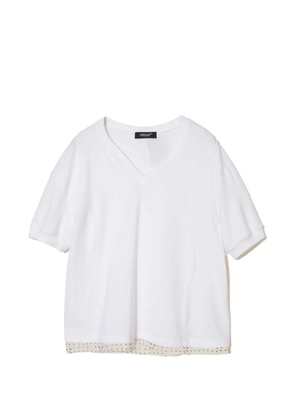 Undercover layered-hem V-neck T-shirt - White