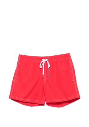 Sundek stripe-trim swim shorts - Red