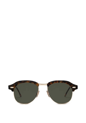 Thom Browne Eyewear tortoiseshell-effect pilot sunglasses