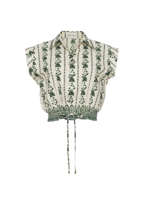 Cara Cara Octavia floral-print shirt - Green