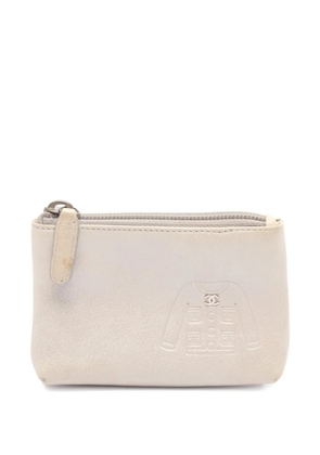 CHANEL Pre-Owned Coco Mark key ring coin purse - Silver