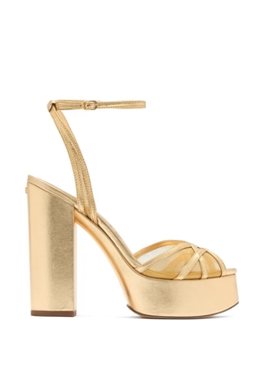 Sam Edelman metallic-effect platform sandals - Gold
