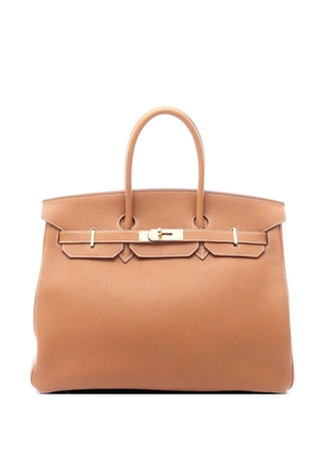 Hermès Pre-Owned 2007 35 Birkin togo leather tote bag - Brown