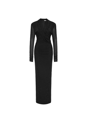 Rebecca Vallance Stardust crystal-embellished gown - Black