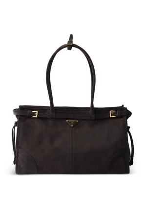 Prada large Bonnie tote bag - Brown