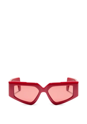 VALENTINO GARAVANI EYEWEAR geometric acetate eyewear - Red