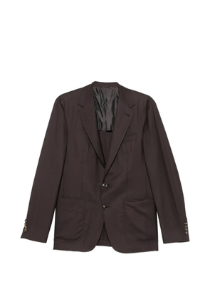 Canali single-breasted blazer - Brown