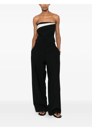 SIR. Rivoli pleated wide-leg trousers - Black