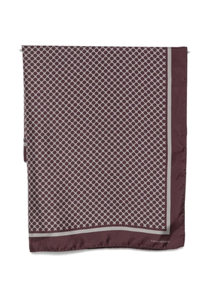 Tagliatore geometric-print silk scarf - Purple
