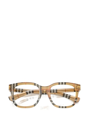Burberry check-pattern square-frame glasses - Neutrals