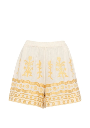 ERES Euphorbia embroidered shorts - Neutrals