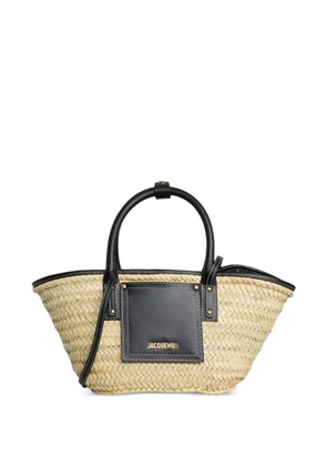 Jacquemus The Small Soli woven beach bag - Neutrals