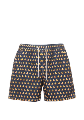 MC2 Saint Barth Lighting Micro duck-print drawstring swim shorts - Blue