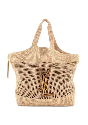 Saint Laurent Pre-Owned Icare Shopping Raffia Maxi tote bag - Neutrals