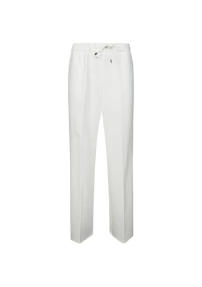 Berwich elasticated-waistband palazzo pants - White