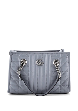 Gucci Pre-Owned GG Marmont Aria Chain Shopping Mixed Matelasse Leather Small tote bag - Grey