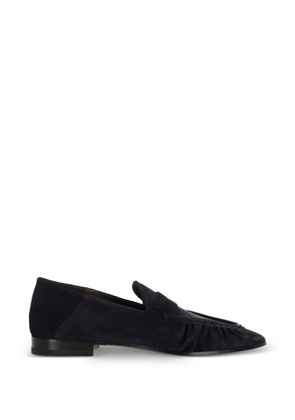 Ortigni ruched penny loafers - Blue