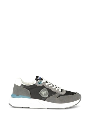 Blauer paneled lace-up sneakers - Grey