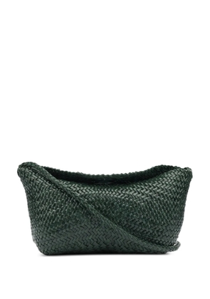 DRAGON DIFFUSION Corsina woven leather shoulder bag - Green