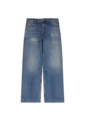 Emporio Armani J90 loose-fit faded straight-leg jeans - Blue