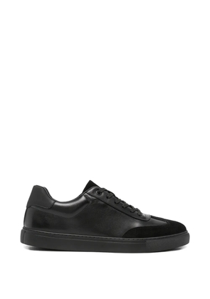 SERGIO MORETTI FIRENZE panelled leather sneakers - Black