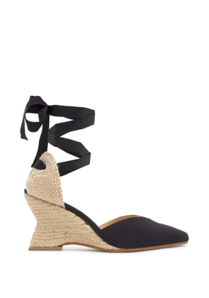 Castañer Jud wedge espadrilles - Black