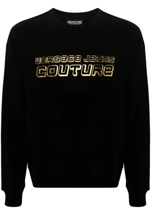 Versace Jeans Couture rubberised-logo T-shirt - Black