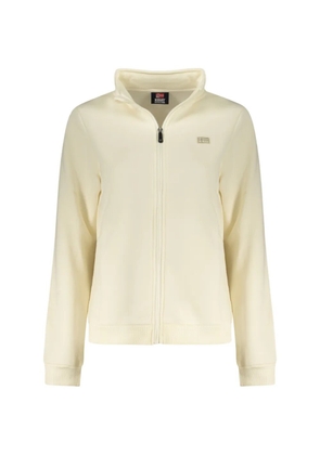 Norwegian Rain zip-up cotton sweater - White