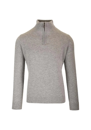 Al Duca D’Aosta 1902 zip-fastening cashmere jumper - Grey