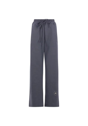 adidas by Stella McCartney logo-print drawstring-waist track pants - Grey