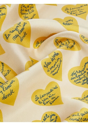 Max Mara printed silk scarf - Yellow